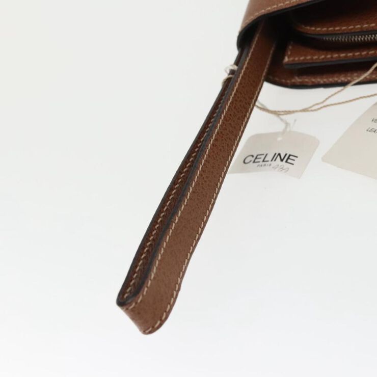 Celine Vintage Celine Clutch Brown