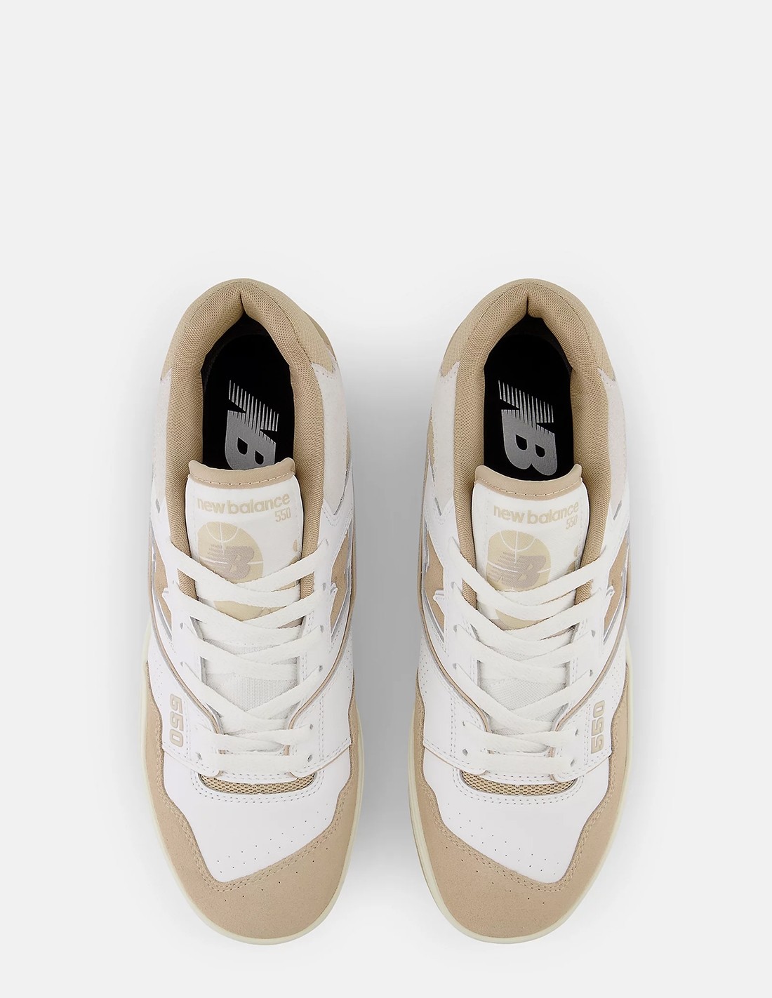 new balance Sneakers Femme 550 Cuir Blanc/Beige