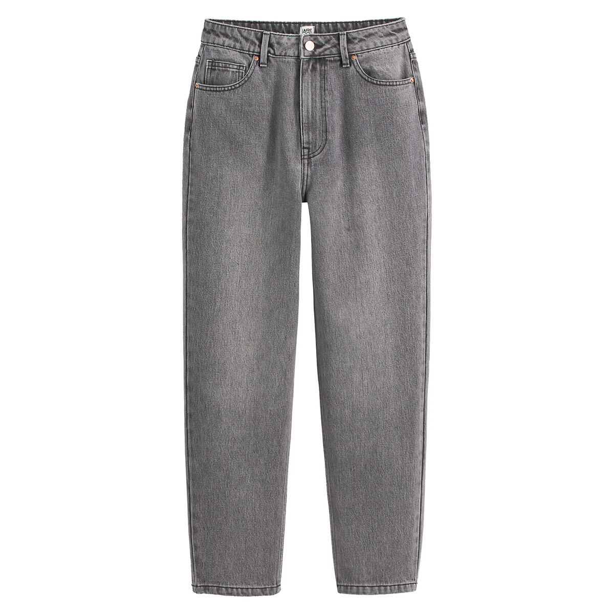 COLEÇÕES LA REDOUTE<br>Mom jeans, algodão orgânico, Signature PAULINE