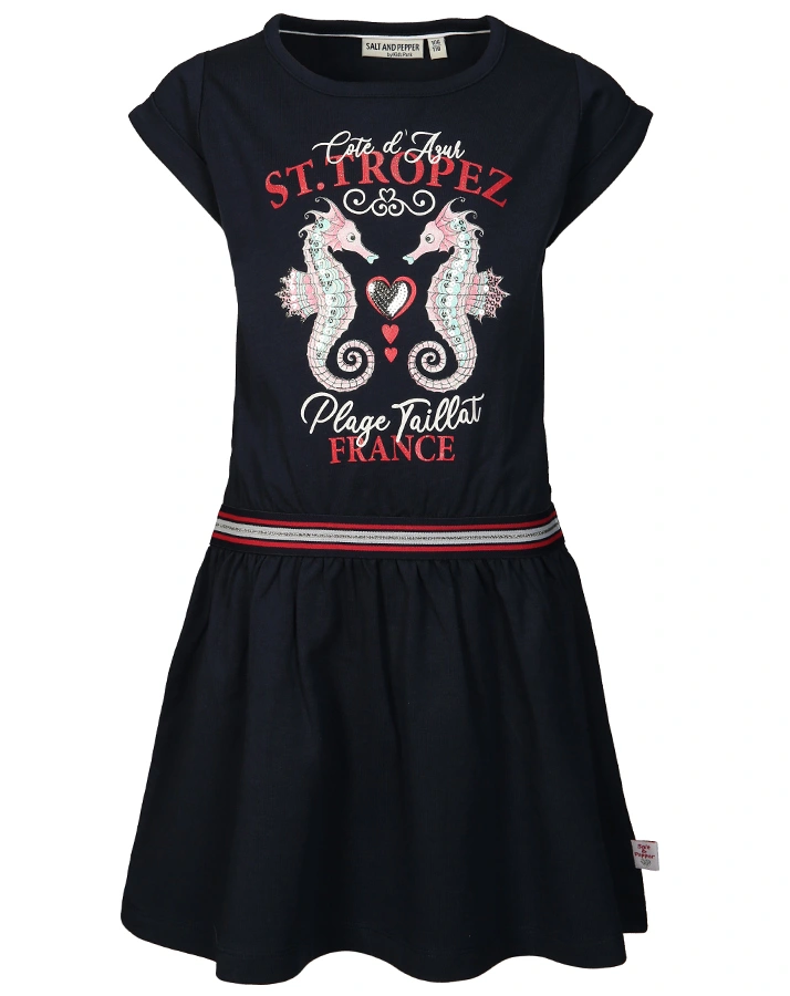 Kleid VOYAGE ST. TROPEZ mit Pailletten in navy