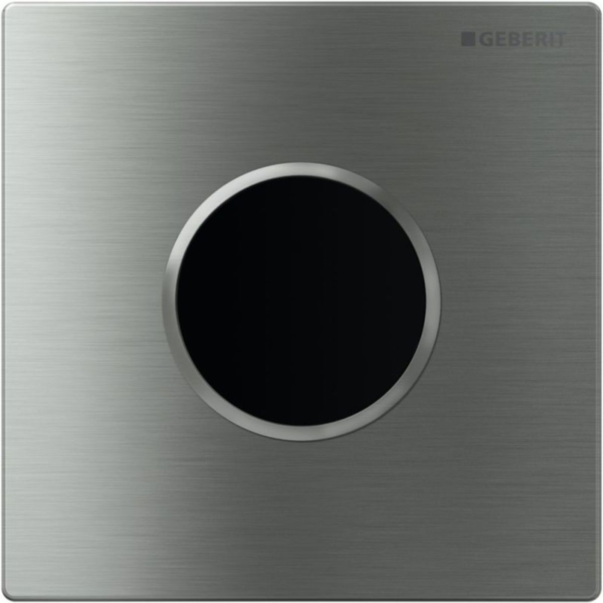 Geberit type 10 urinoir bedieningsplaat met batterijvoeding RVS