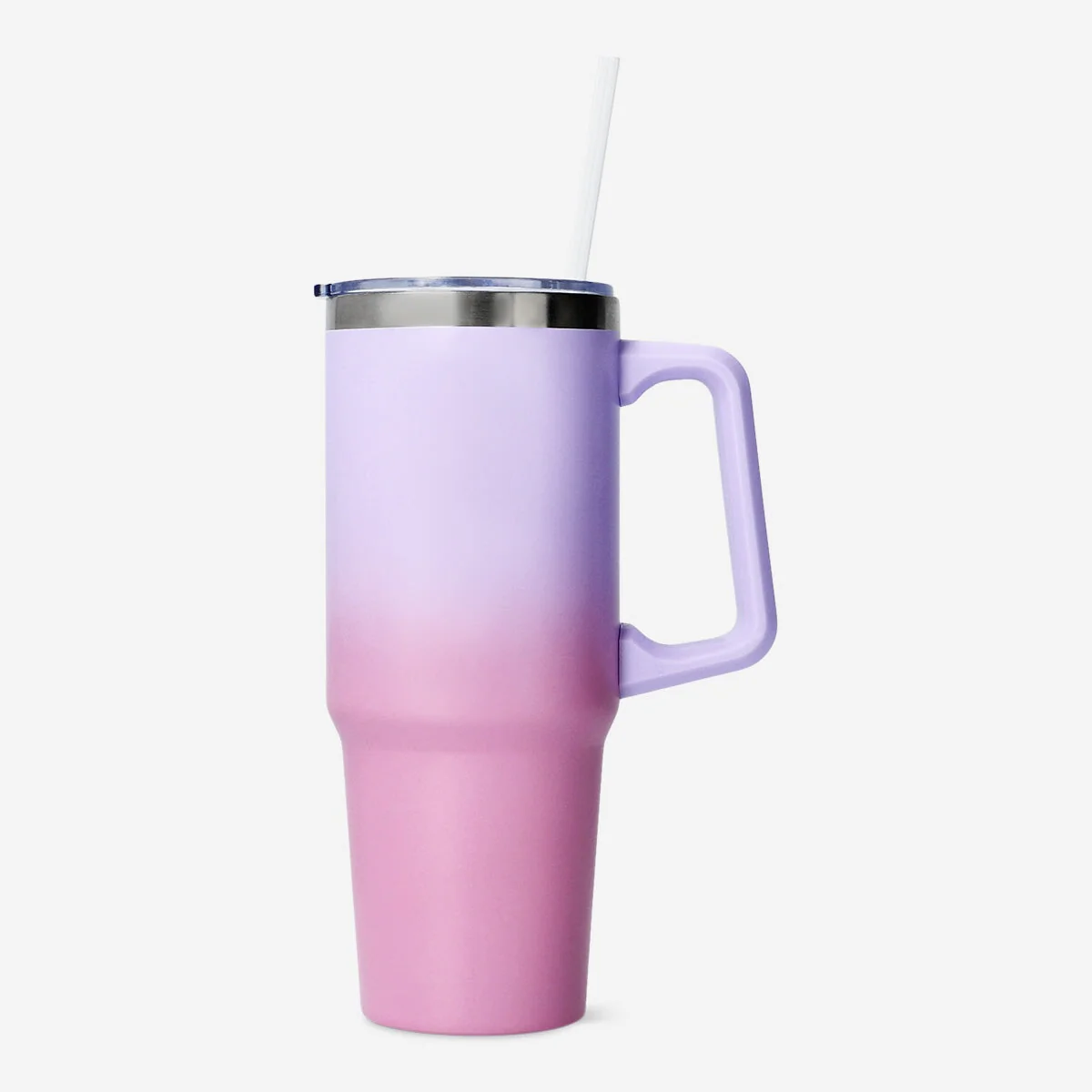 Gradientglas med låg og sugerør - 850 ml