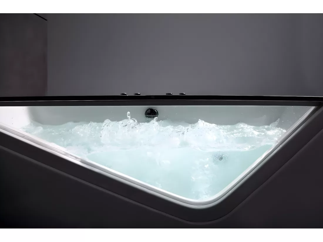 Baignoire balnéo droite INDRA Wave L170xl80xH63cm, by SPALINA