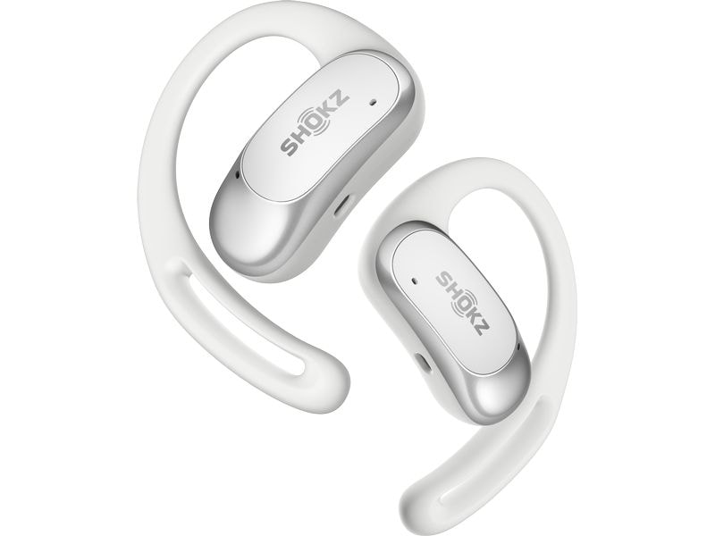 Shokz Wireless In-Ear-Kopfhörer OpenFit Air Weiss Open-Ear-Sportkopfhörer