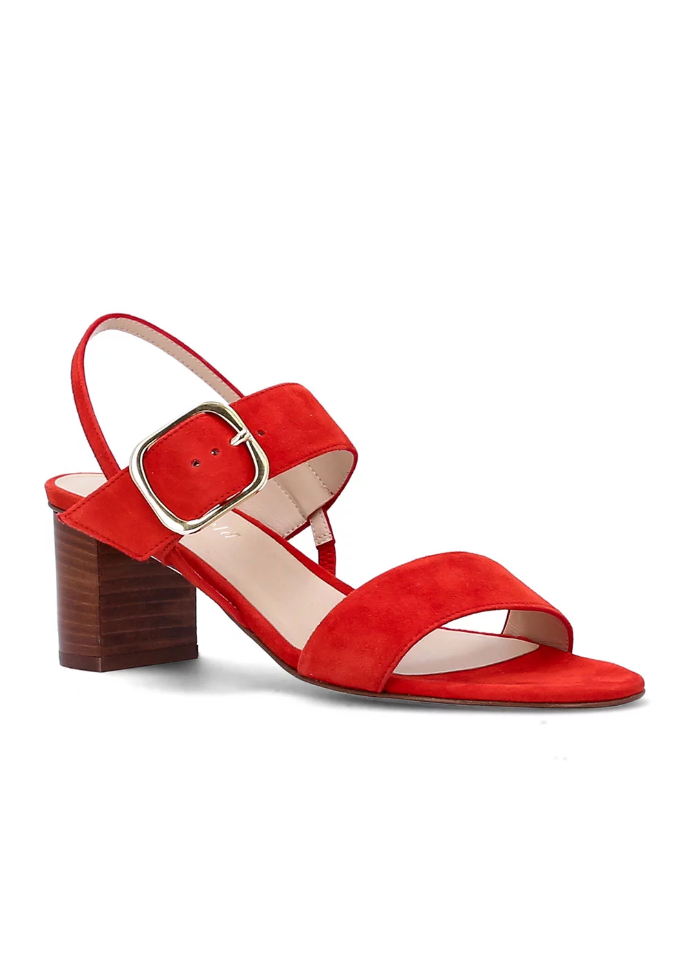 SANDALE CHATHAM VELOURS ROUGE