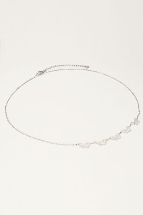 Minimalistische ketting met vlinders