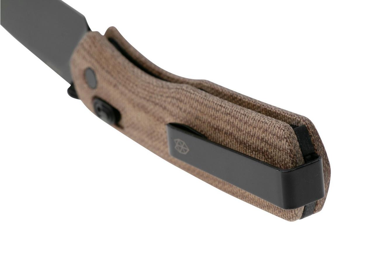 The James Brand The Carter, tan micarta, black zakmes KN108140-00