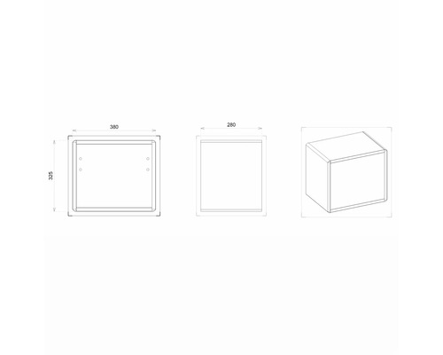 Open wandkast Devo Sonus 2.0 BxHxD 38x32.5x28 cm classico schelp