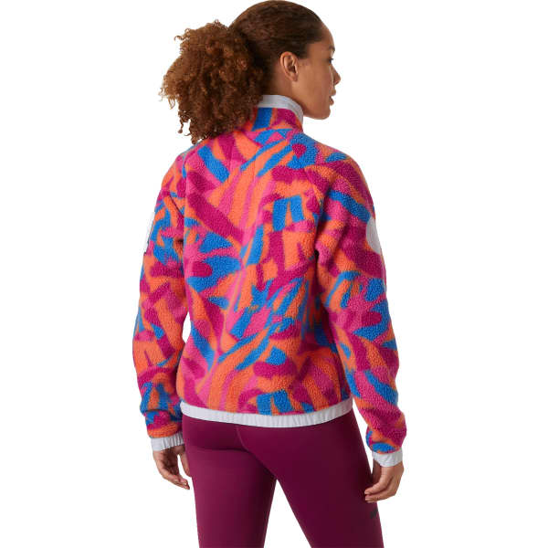 Veste polaire HELLY HANSEN W IMPERIAL PRINTED PILE SNAP MAGENTA 2.0
