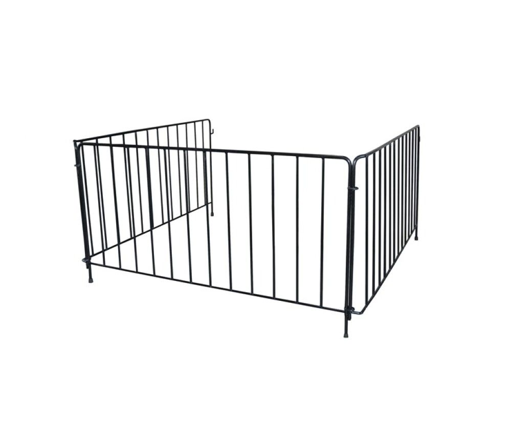 PEISGITTER ADURO 110X110X60CM SVART