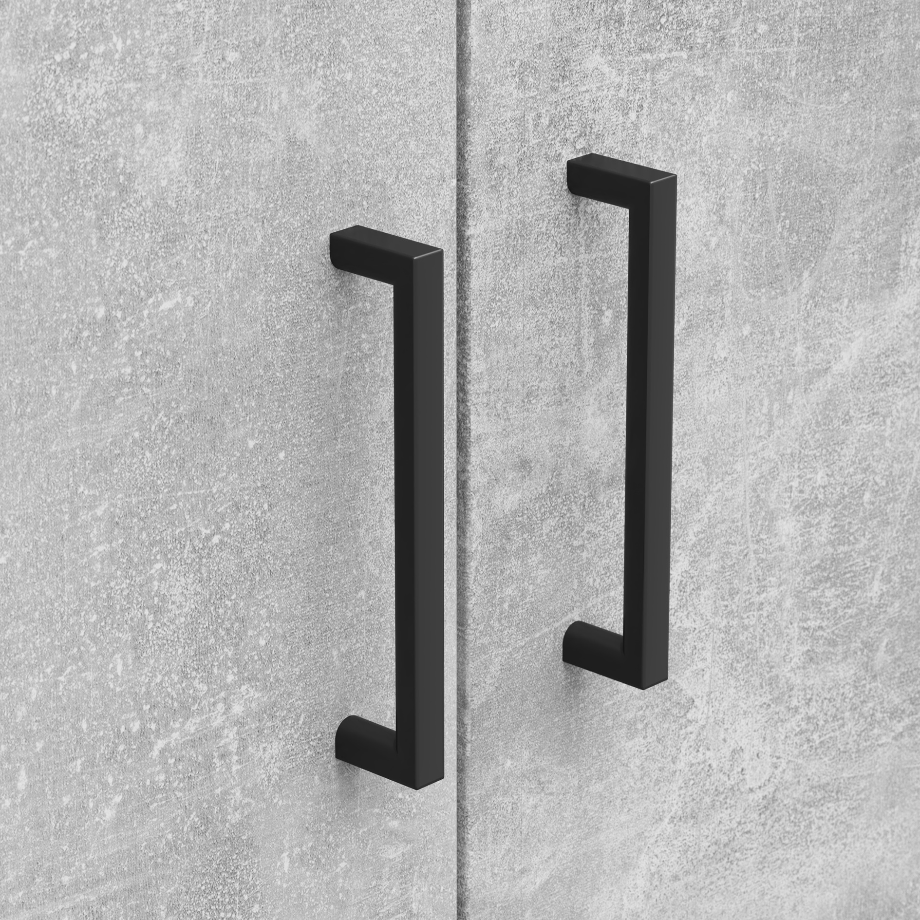 Drehtürenschrank - Betonoptik - Breite 70 cm