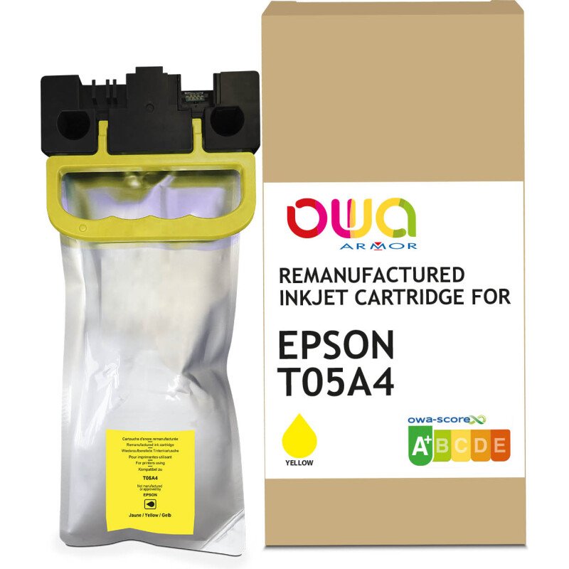 Cartouche d'encre remanufacturée OWA - standard - Jaune - pour EPSON C13T05A400