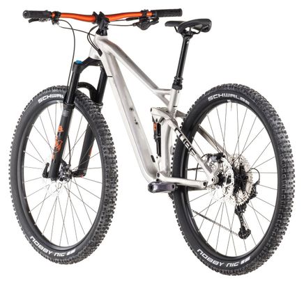 VTT Tout-Suspendu Cube Stereo One22 Race Shimano Deore/Deore XT 12V 27.5'' Argent Raw Metal 2025