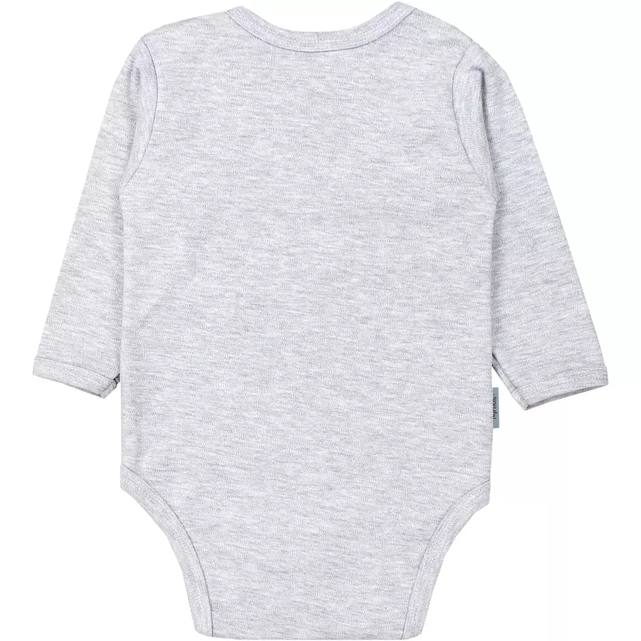 TupTam Mädchen Baby Body Langarm Unifarben 5er Pack graurosa
