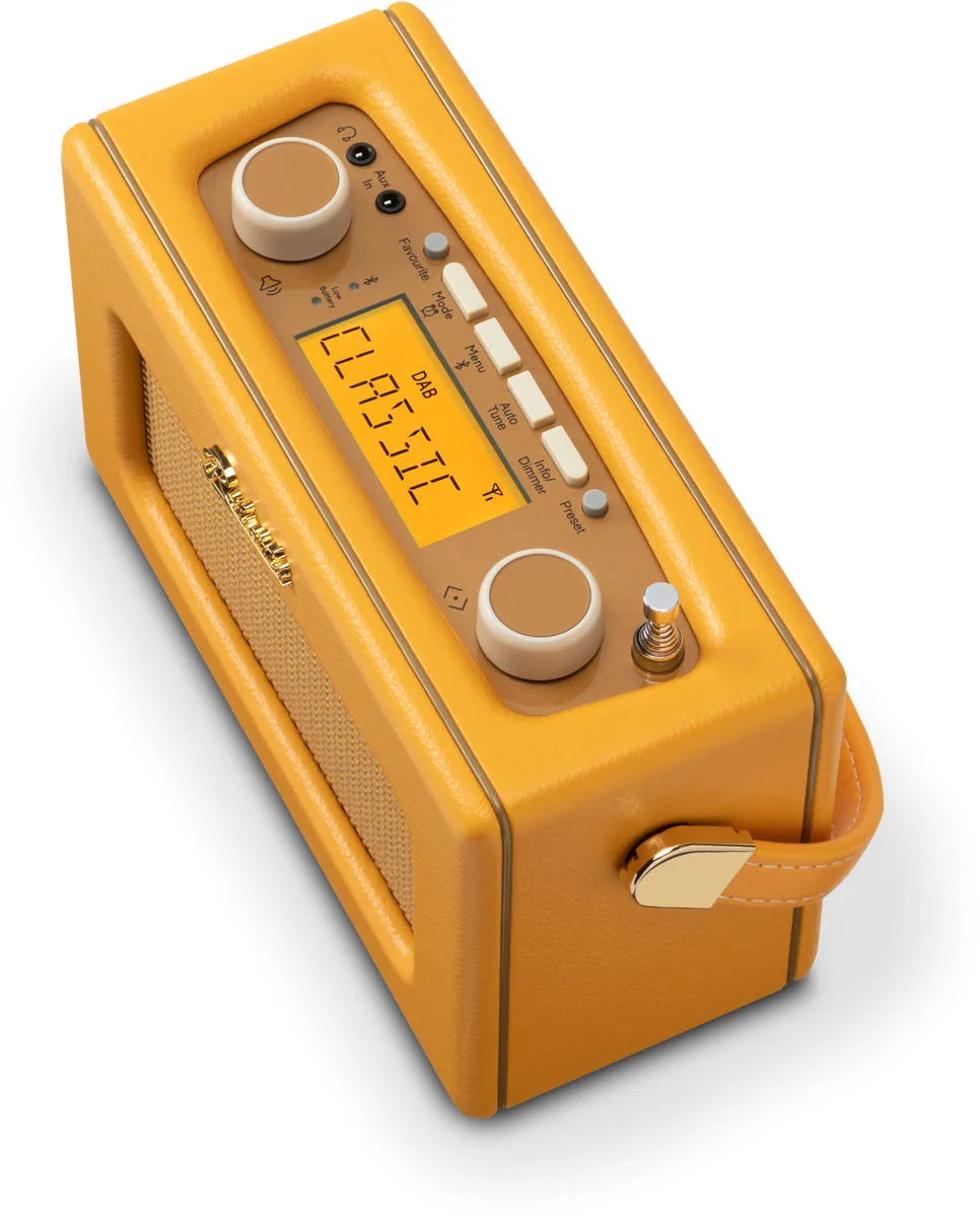 Roberts Revival Uno BT Jaune soleil Enceintes Bluetooth portables