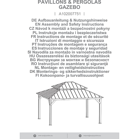 Cedertræ pavillon - 390x450 cm