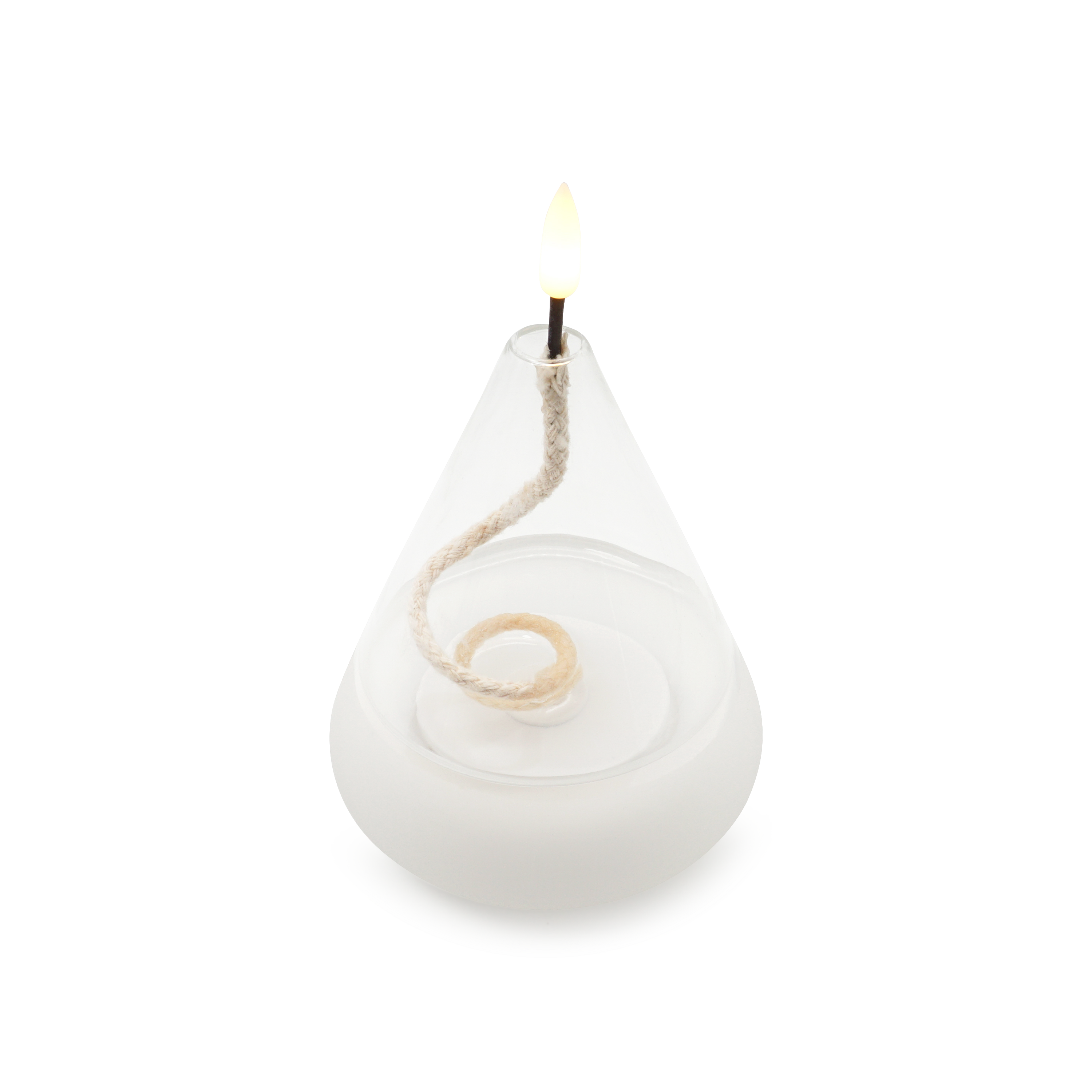 (15.5cm) LED Kerze Home Deko Stimmungsleuchte Laterne Flamme Float (12.061-30) - Warmweiss