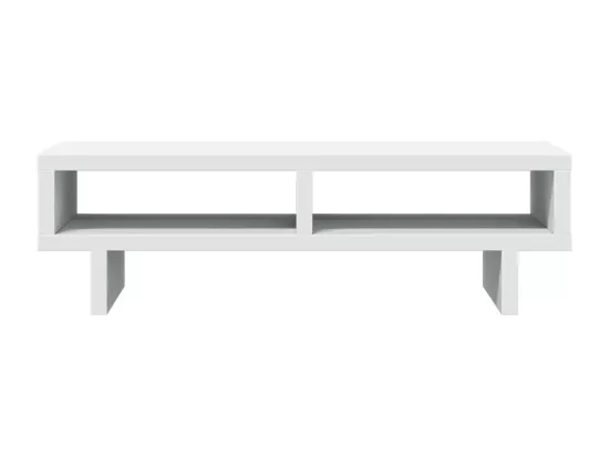 Support de moniteur blanc 50x27x15 cm bois d'ingénierie