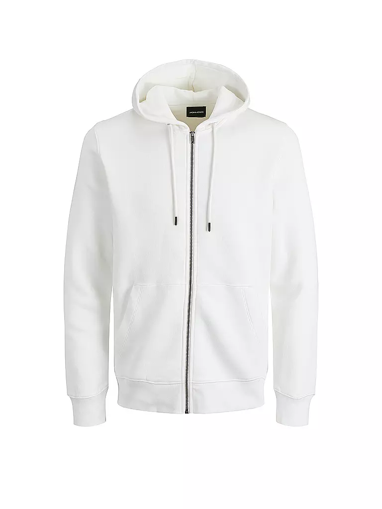 JACK & JONES Kapuzensweatjacke JJESTAR  weiss