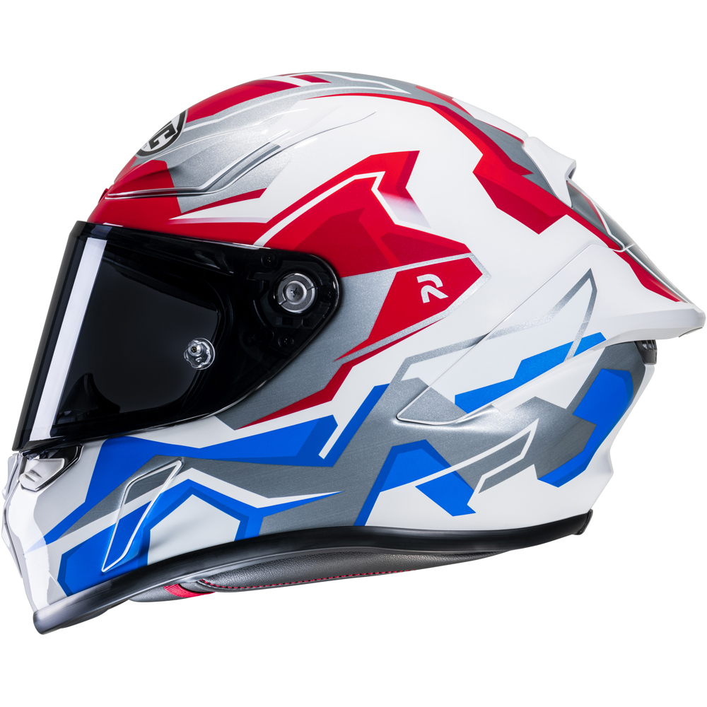 HJC - Casque RPHA 1 Nomaro MC21 / Blanc / Rouge / Bleu / Argent