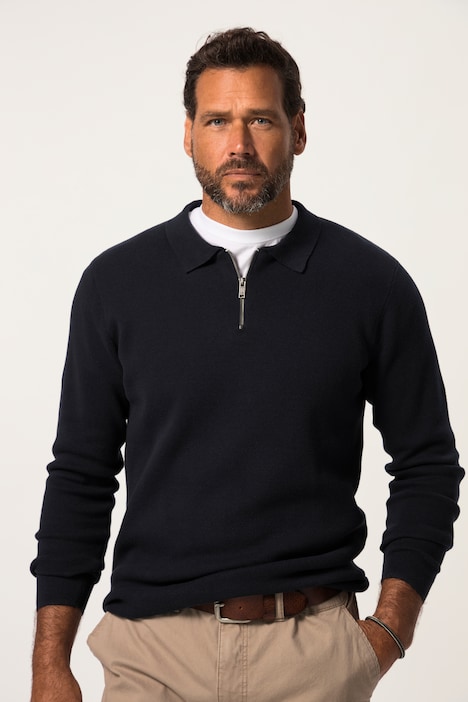 Pullover, Polokragen, Milanostrick, Langarm