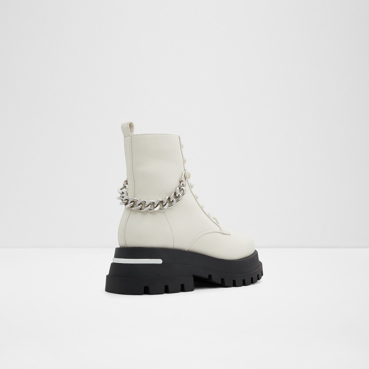 Grandeur White Women Combat boots
