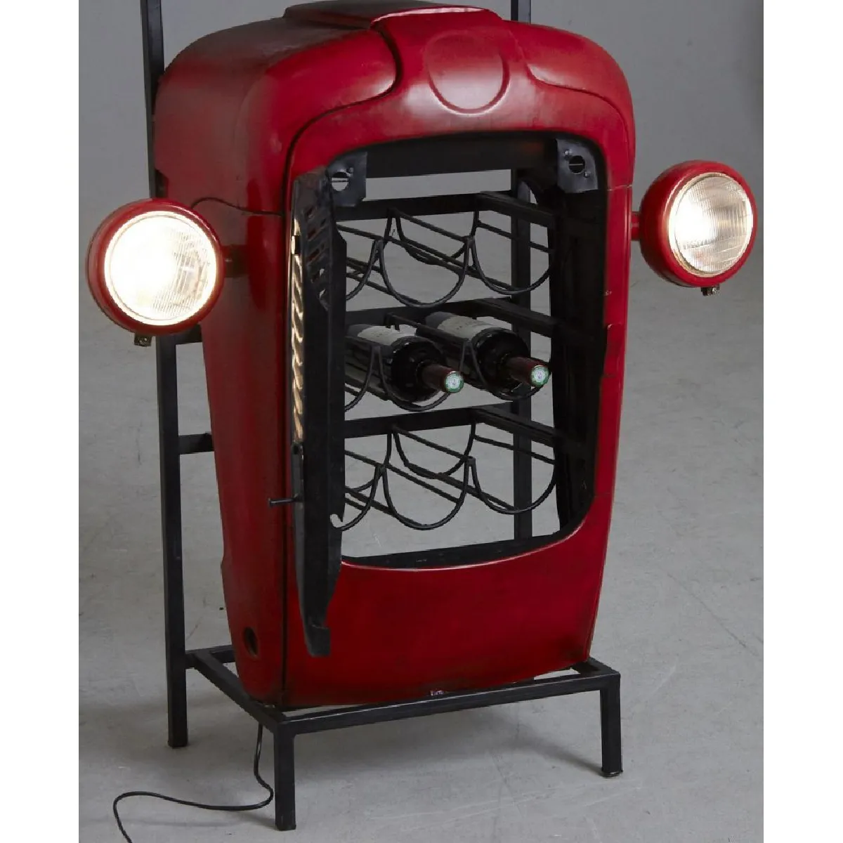Aubry Gaspard Meuble bar tracteur - Rouge