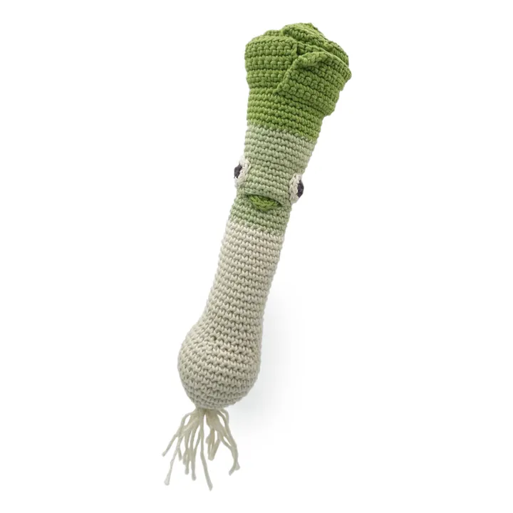MyuM Hochet Poireau en crochet | Vert