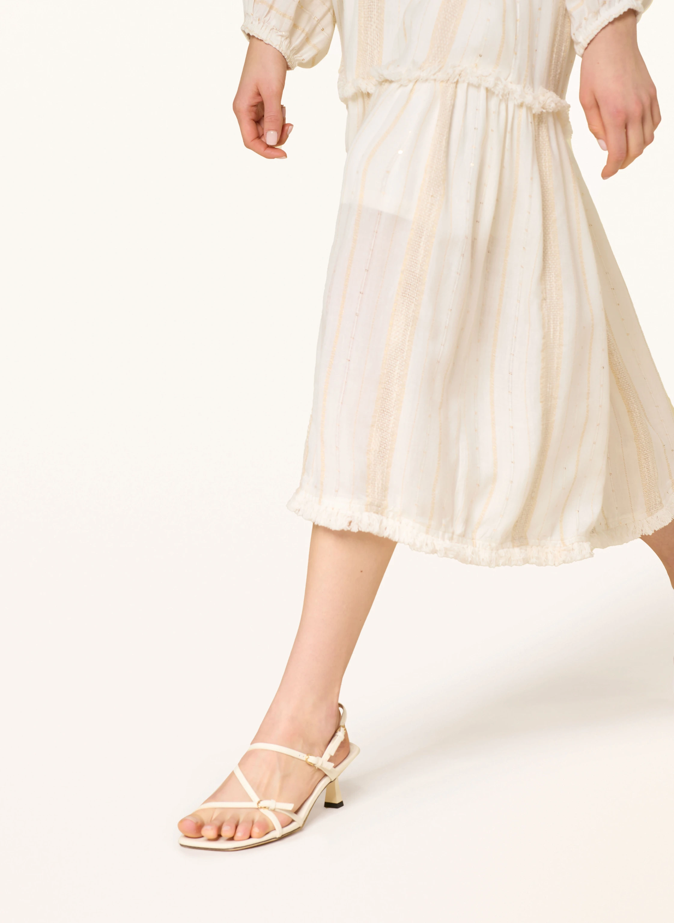 MISS JUNE Kleid mit Glitzergarn und Pailletten