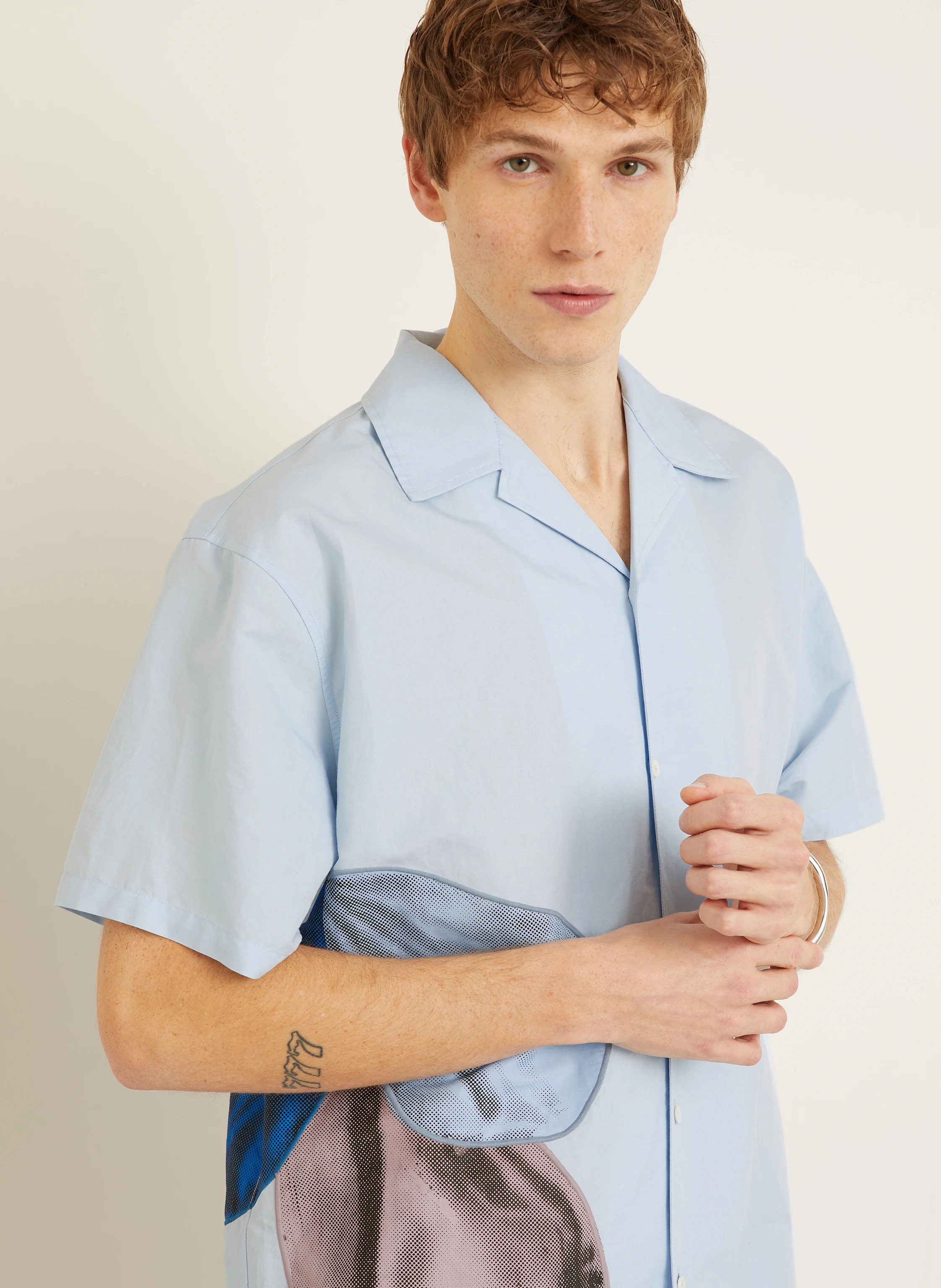 JW ANDERSON Resorthemd Comfort Fit mit Leinen