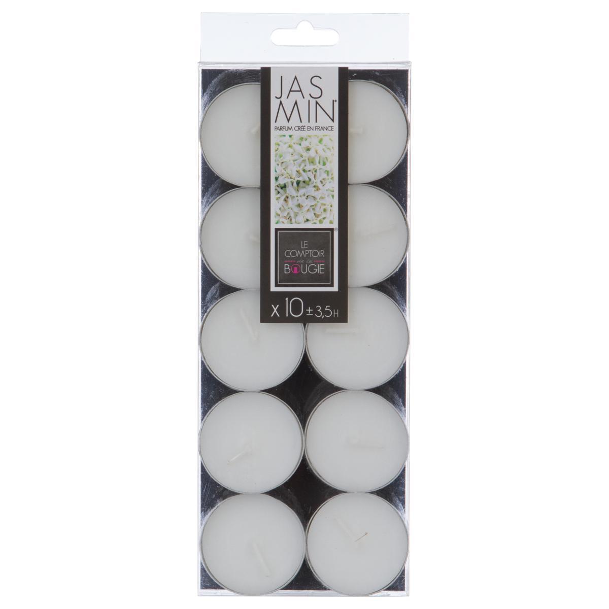 BOUGIE CHAUFFE PLAT PARFUMEE JASMIN X10 PIECES