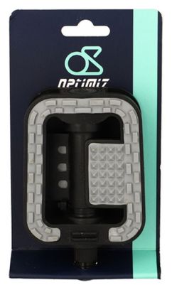 PEDALE CITY/URBAIN RESINE OPTIMIZ COMPACT NOIR/GRIS SURFACE ANTI DERAPANTE D 9/16 (PR)