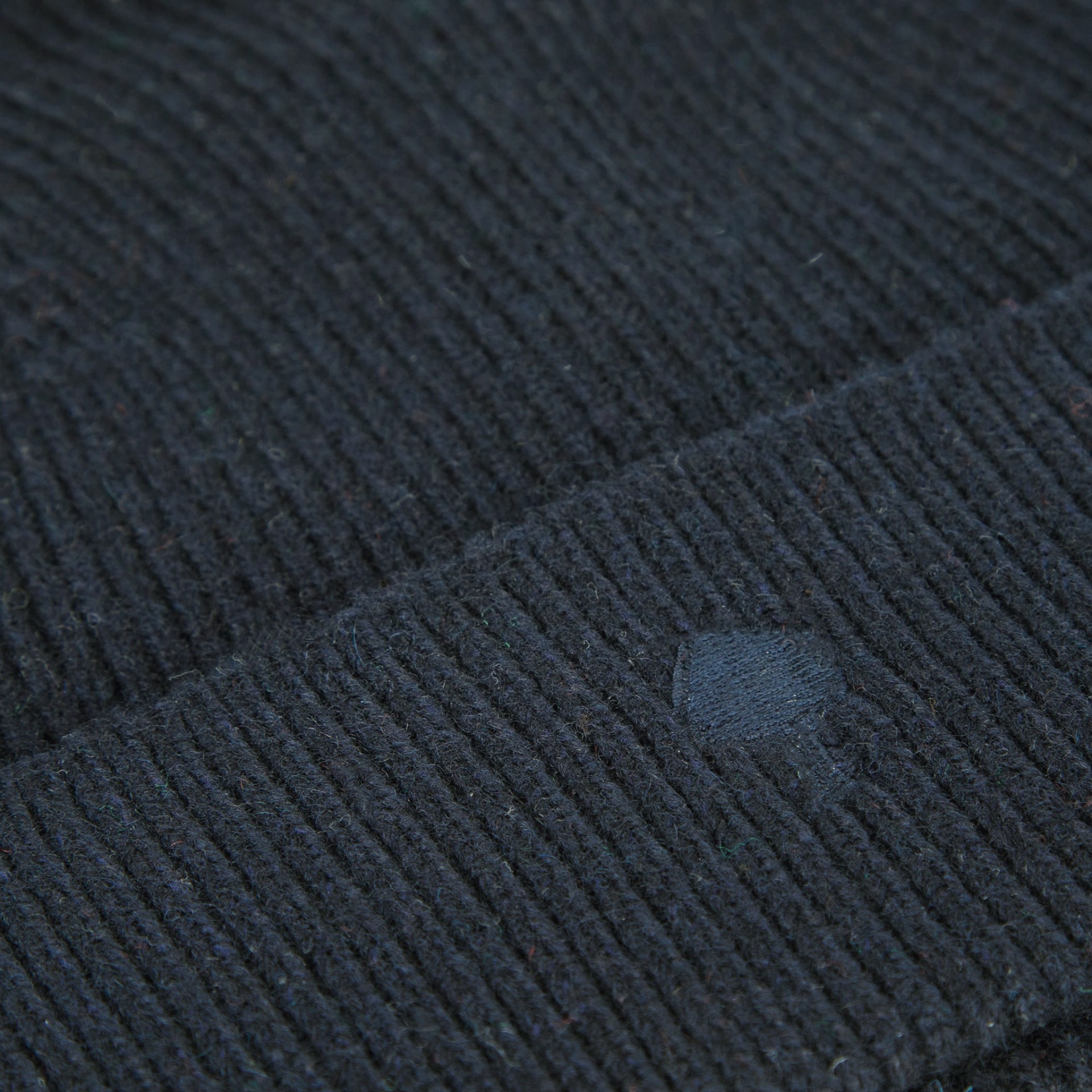 Bonnet marine chiné laine et polyamide recyclé - modèle Beany