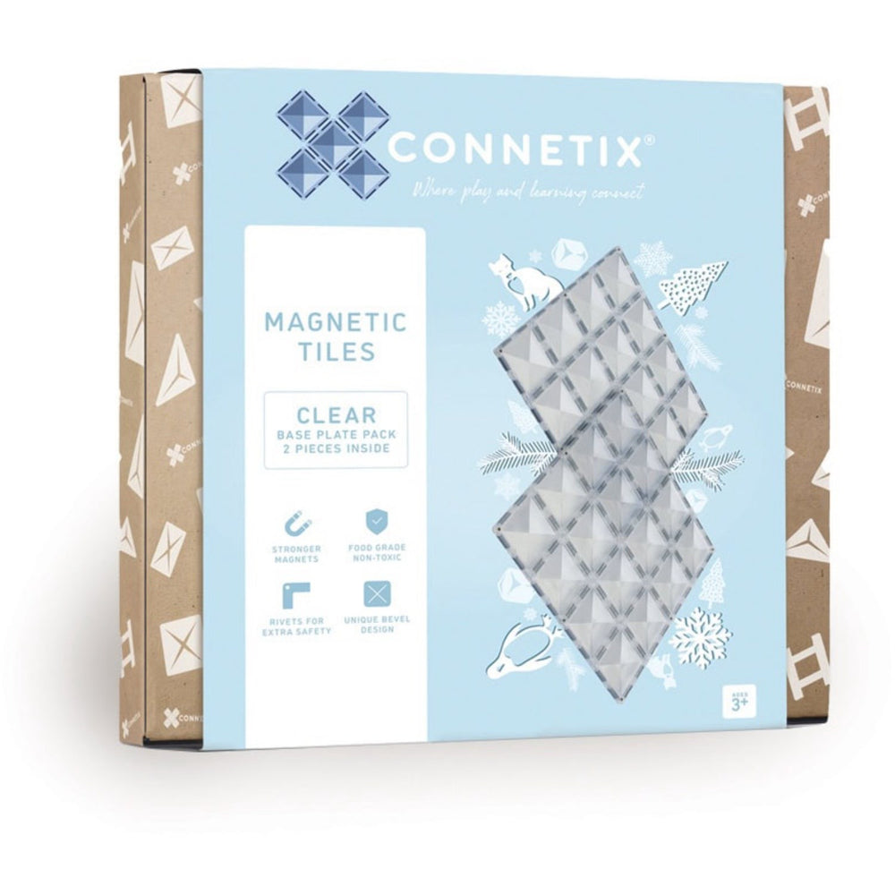 Køb Connetix Clear Base Plate Pak 2 Styks
