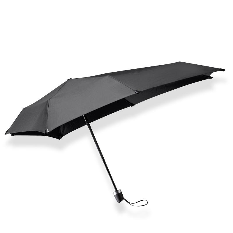 Senz° Mini Opvouwbare Storm Paraplu Zwart
