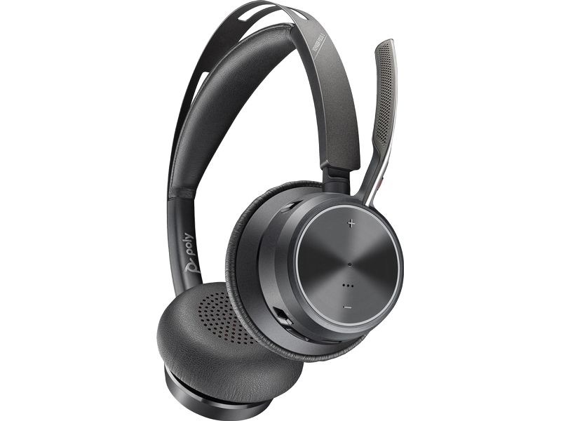HP Headset Poly Voyager Focus 2 UC USB-C inkl. Ladestation Stereo Bluetooth-Headset