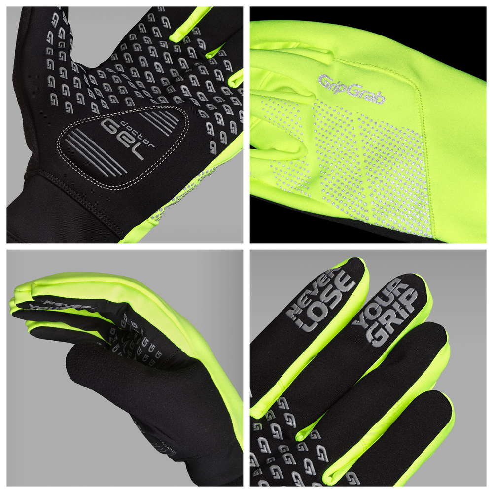 GripGrab Ride Hi-Vis Windproof Midseason handsker fluo