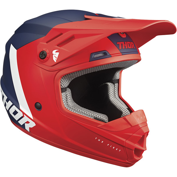 Thor Motocross - Casque enfant Sector Chev Rouge / Navy / Blanc