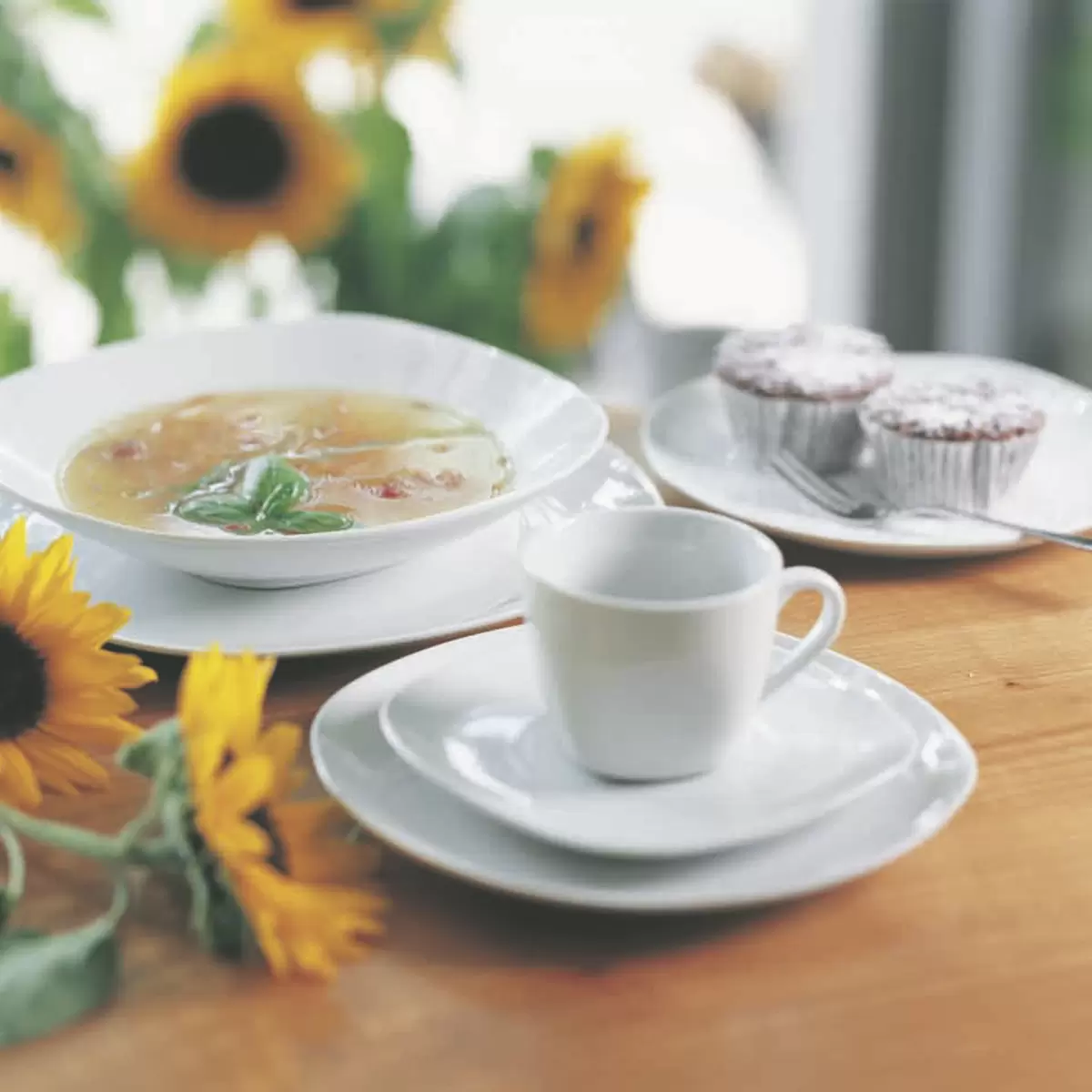 Kaffeeservice 18-tlg. VILLA WEISS weiss