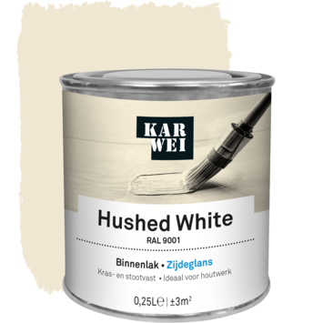 KARWEI binnenlak mat RAL 9001 hushed white 250 ml