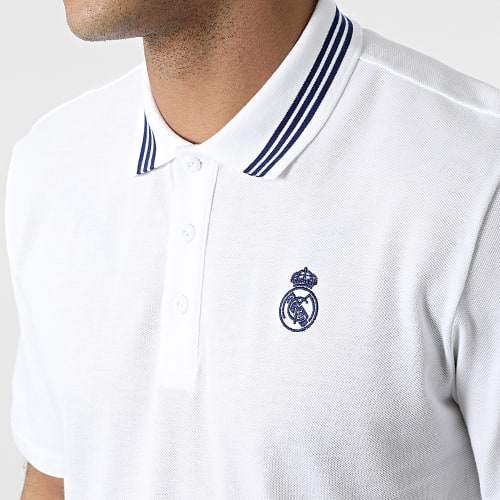 Polo Manches Courtes Real Madrid H59050 Blanc