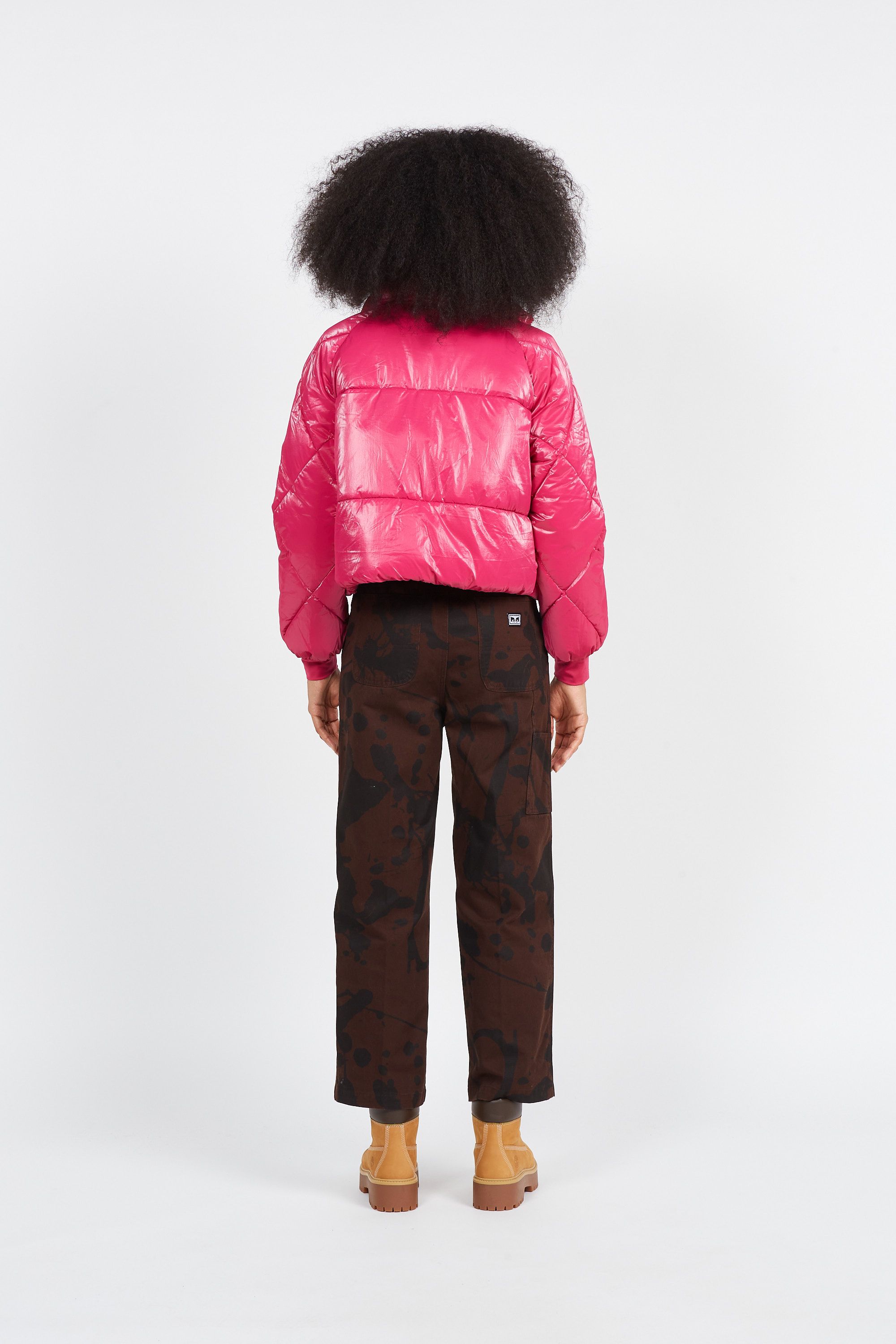 NOISY MAY doudoune NMKIT L/S SHINY PUFFER Rose