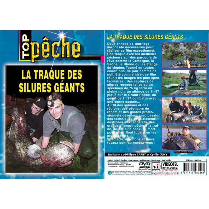 Dvd - La Traque Des Silures Geants - Peche Des Carnassiers - Top Peche