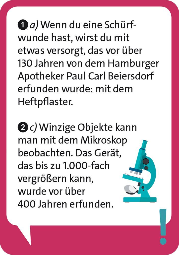 Kartenspiel POCKET QUIZ JUNIOR - ERFINDUNGEN