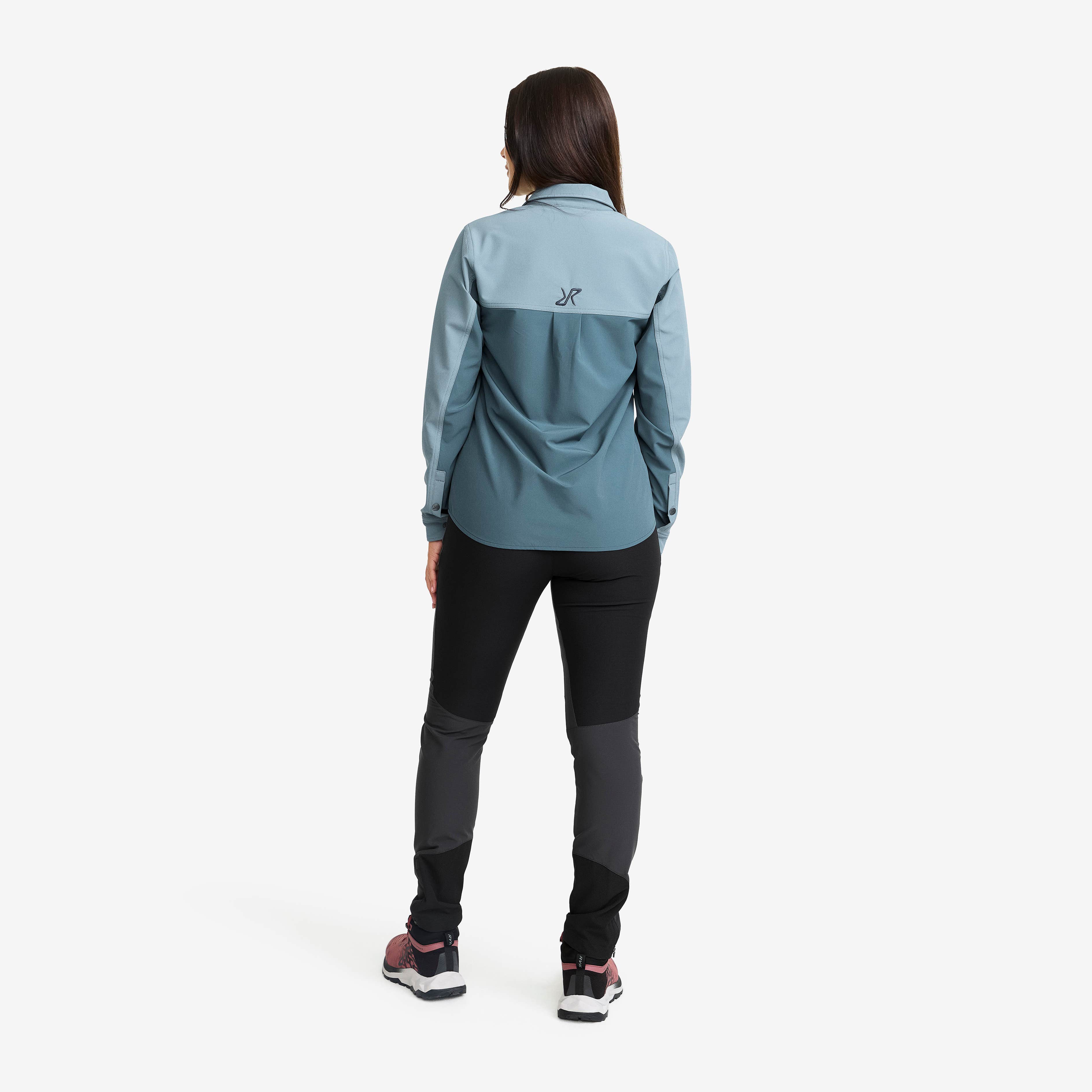 Ridge Half-zip Stretch Shirt Dame Orion Blue/Blue Mirage