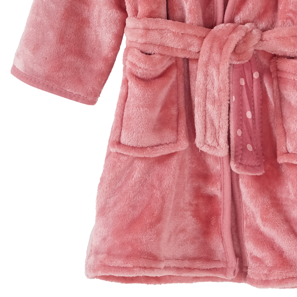 Topomini Baby Bademantel mit Reh-Applikation rosa