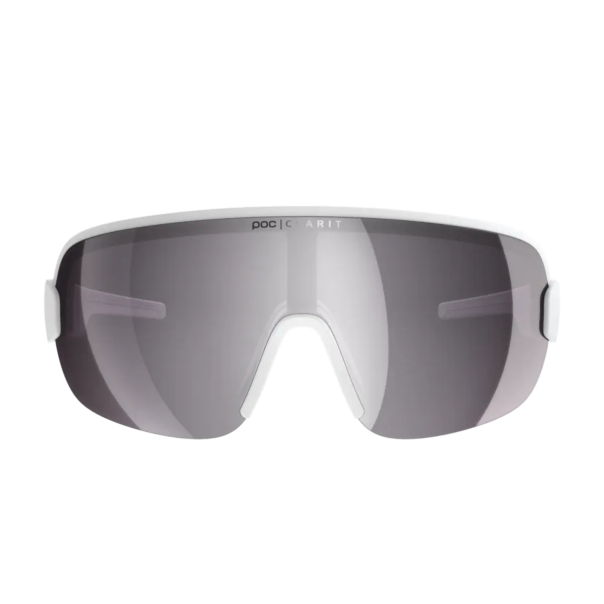 POC Aim Sport Zonnebril Wit met Road Lens Zilver