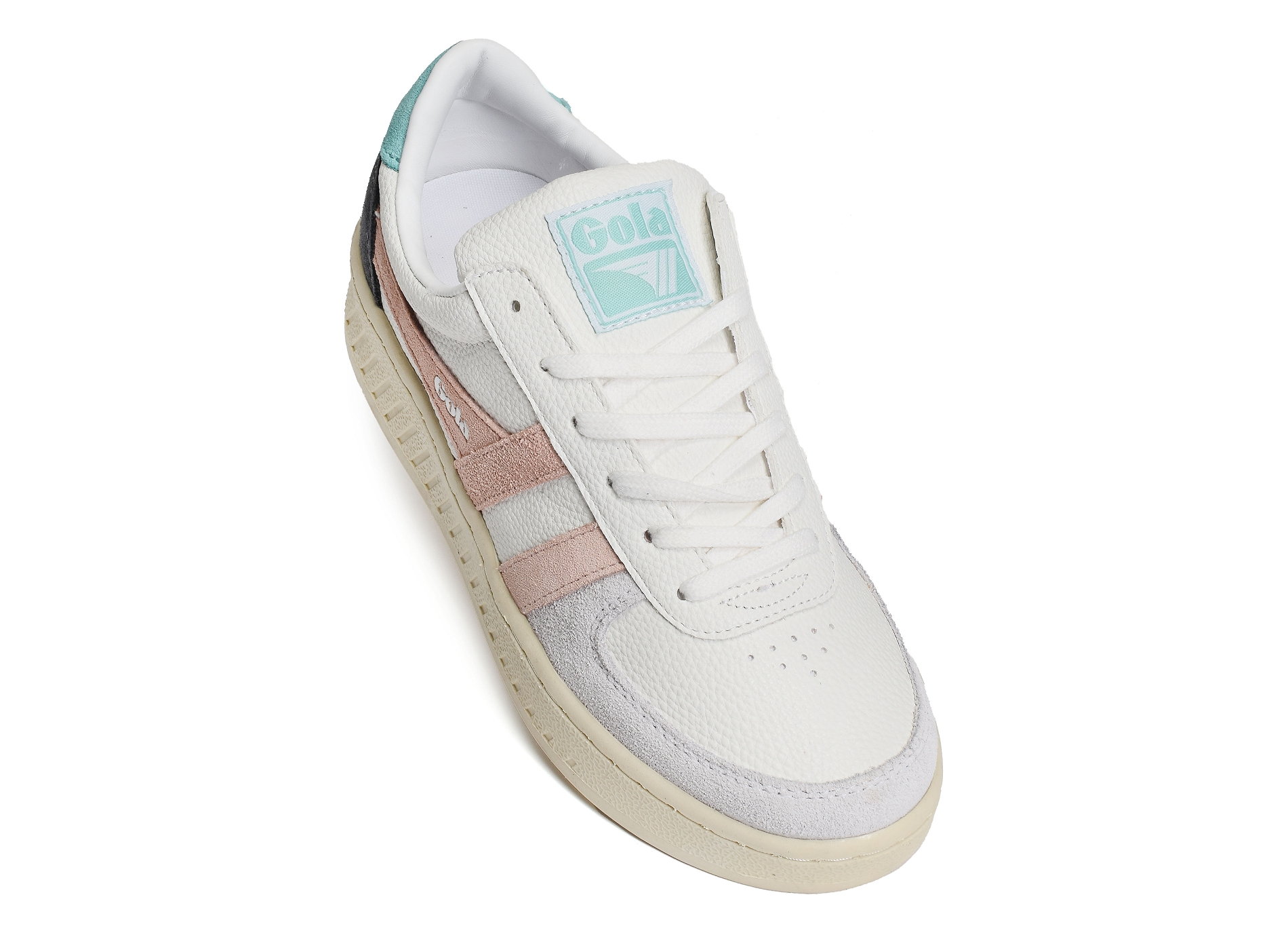 Grandslam trident trainers w blanc rose