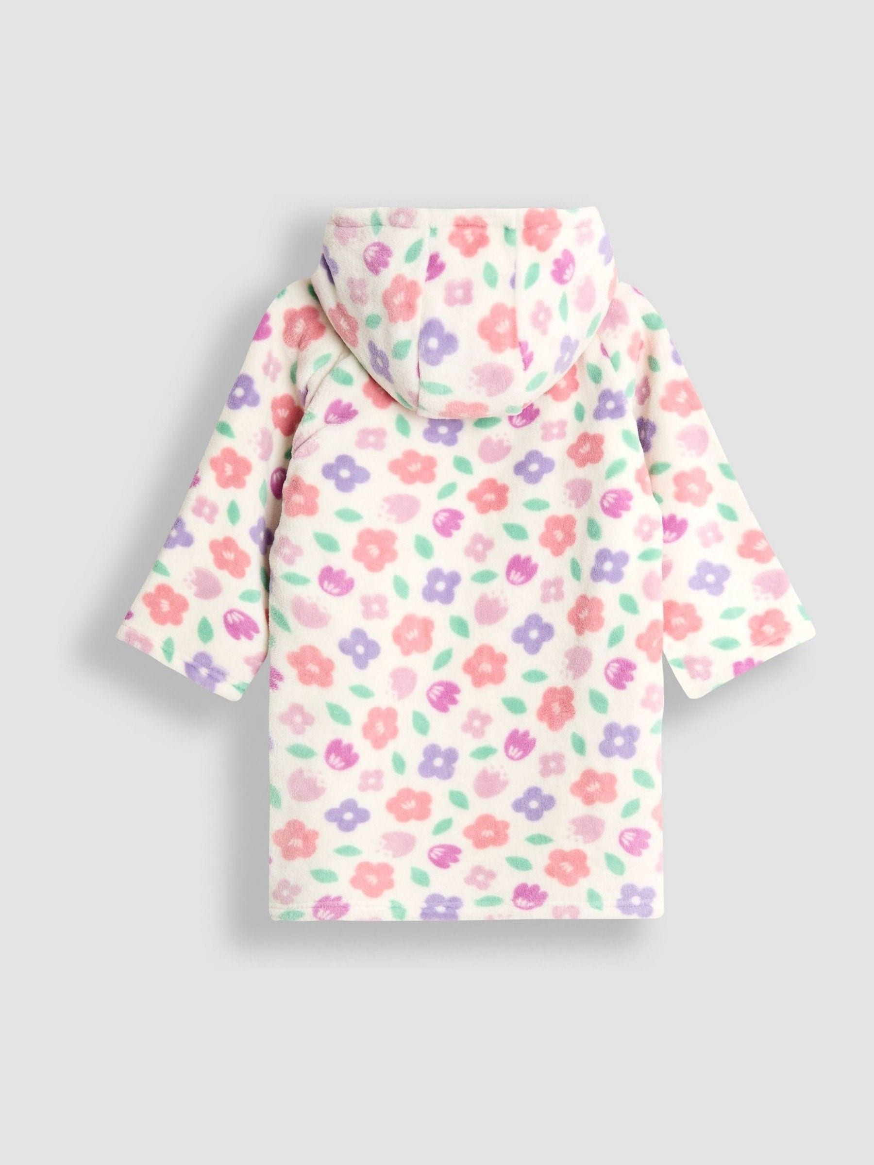 Roze bloemen - JoJo Maman Bébé Cosy Hooded Blanket