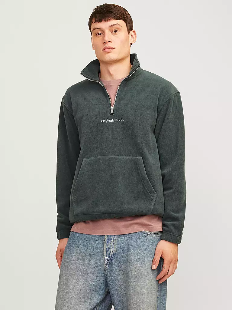 JACK & JONES Pullover JORVESTERBRO dunkelgrün